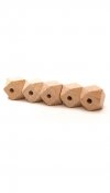 Houten Hexagon kralen 10 mm