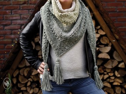 Green Faded Shawl