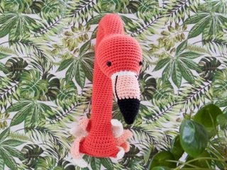 Gehaakte flamingo