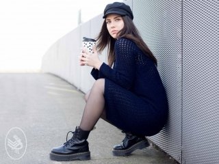 Gehaakte jurk V-Dress Durable Cosy fine