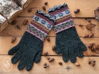 Handschuhe in Fair Isle