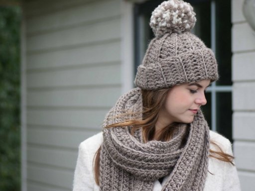 Chunky-Mütze mit Pompom