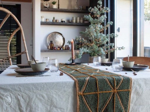 Glam Christmas Table Runner