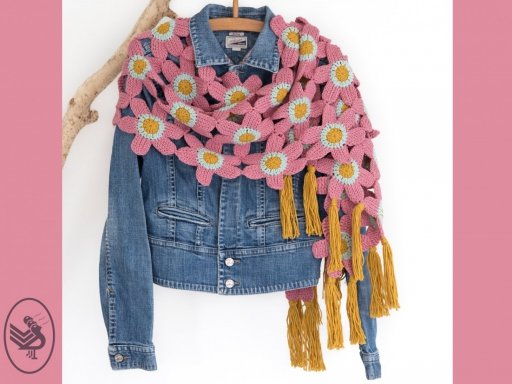 Tunisian Flower Shawl Atty's