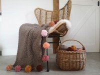 Chunky Woondeken met pompoms