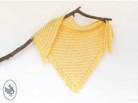 Cluster V-stitch shawl