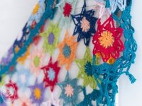 Colourful Cosy Flower Shawl