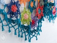 Colourful Cosy Flower Shawl