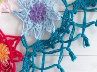 Colourful Cosy Flower Shawl