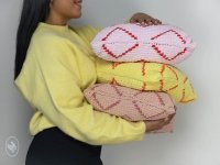 Coussin Velvet (Crochet Tunisien)