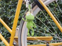 Durable haakpatroon sleutelhanger kikker en kwalletje