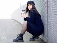 Gehaakte jurk V-Dress Durable Cosy fine