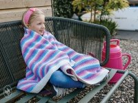 Happy Unicorn Stripes Blanket