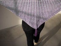 Houndstooth Triangle Shawl