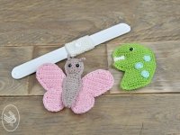 Klaparmband Dino en Vlinder