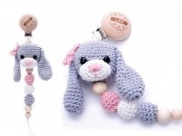 Pacifier clip Sweet Bunny