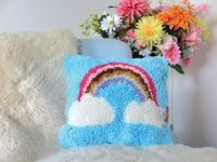 Rainbow Knotted Pillow