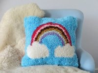Regenbogen Knüpfkissen