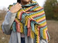 Super Simple Spike Stitch Shawl