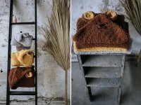 Umhang für Babys und Kleinkinder in Teddy