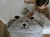 Umhang für Babys und Kleinkinder in Teddy