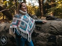 Winter Diamond Square Poncho