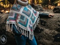 Winter Diamond Square Poncho