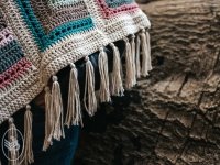 Winter Diamond Square Poncho