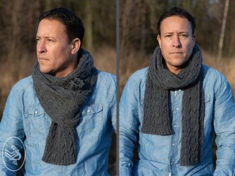 Cable scarf Fabian | Durable